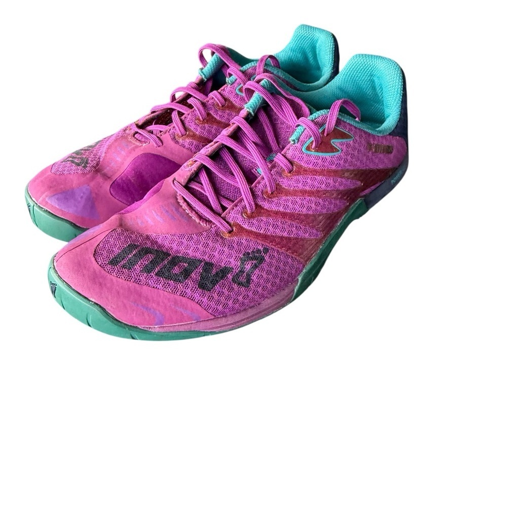 Women's Pink and Green Athletic Shoes - Picture 3 of 6